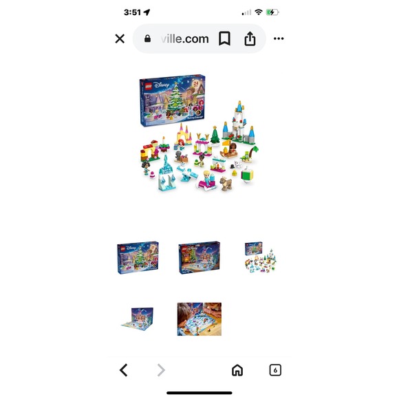 LEGO Disney Princess Advent Calendar 43253 2024 New Sealed 253 Pcs BOX FLAW - Picture 2 of 5